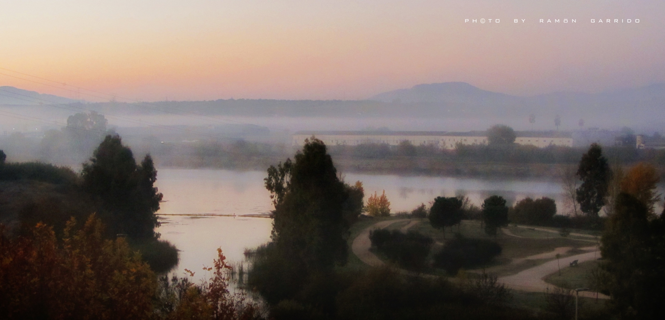 Mérida Panorámica Amanecer Nieblas Guadiana día 5